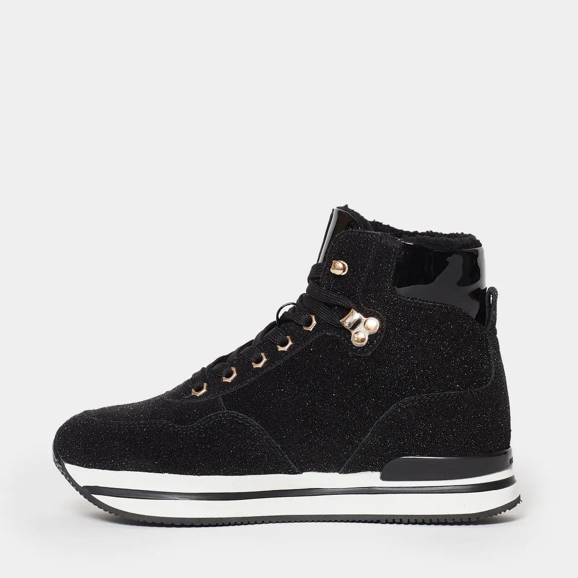 Thumbnail - Hogan Low-Top Sneaker - Black Suede And Sneakers - Gr. 38 (EU) - in Schwarz - für Damen