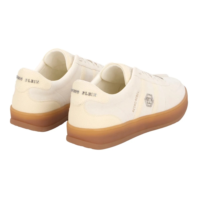 Philipp Plein Low-Top-Sneaker Low-Top Sneakers Retro Rebel weiss(Image 4)