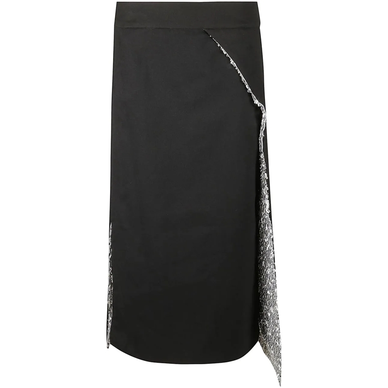 Paco Rabanne Midirock Long Skirt Black schwarz