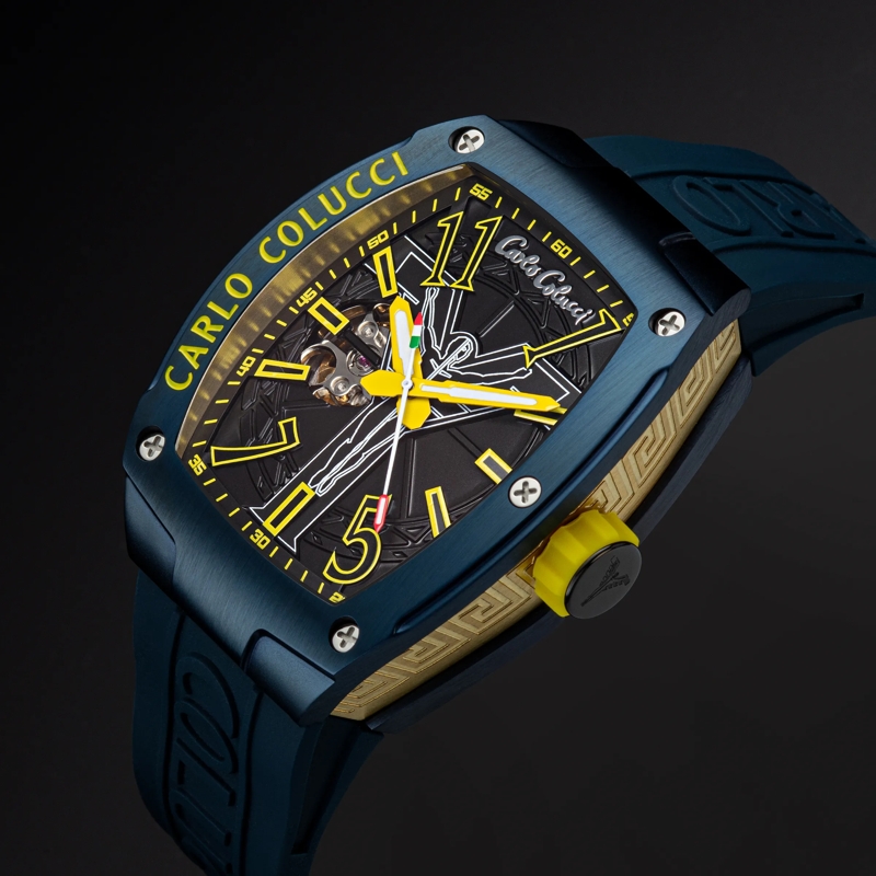 Carlo Colucci Automatikuhr Automatikuhr CC100 . gelb(Image 3)