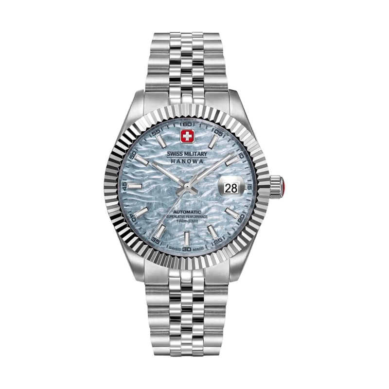 Swiss Military Hanowa Automatikuhr Automatikuhr Master Diligenter silber