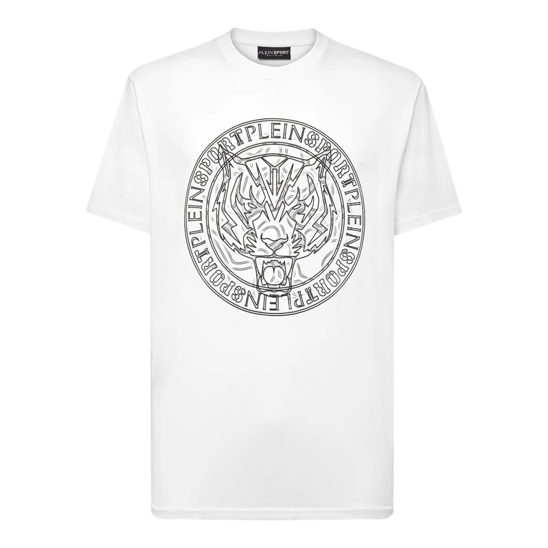 Plein Sport T-Shirt T-Shirt Tiger weiss