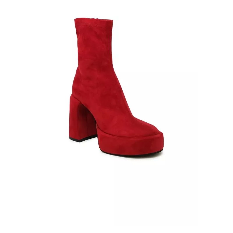 Elena Iachi Plateaustiefel Red Ecodaino Zelda Ankle Boots Red