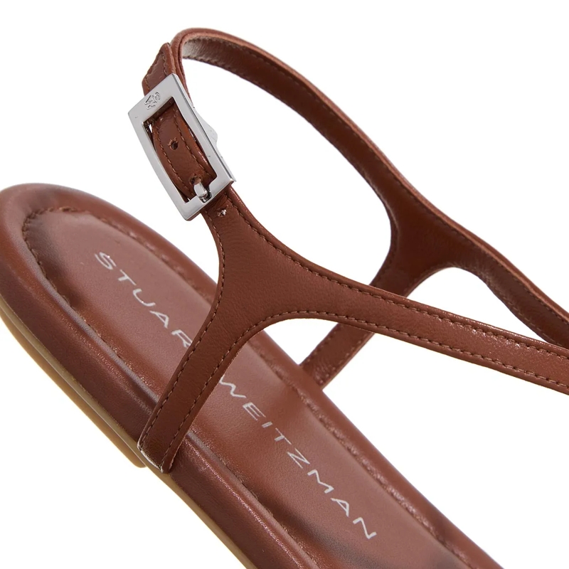 Stuart Weitzman Sandalen Georgie T-Strap Bridle Brown(Image 6)