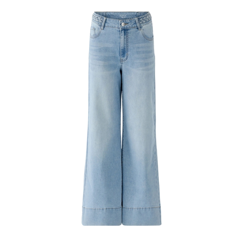Oui Jeans Jeans WIDE LEG blau