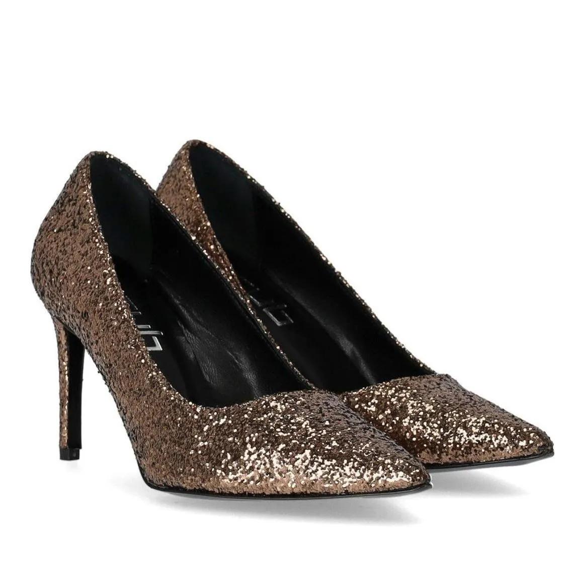 Ncub Pumps & High Heels - NCUB BIT BRONZE GLITZER PUMPS - Gr. 35 (EU) - in Kupfer - für Damen