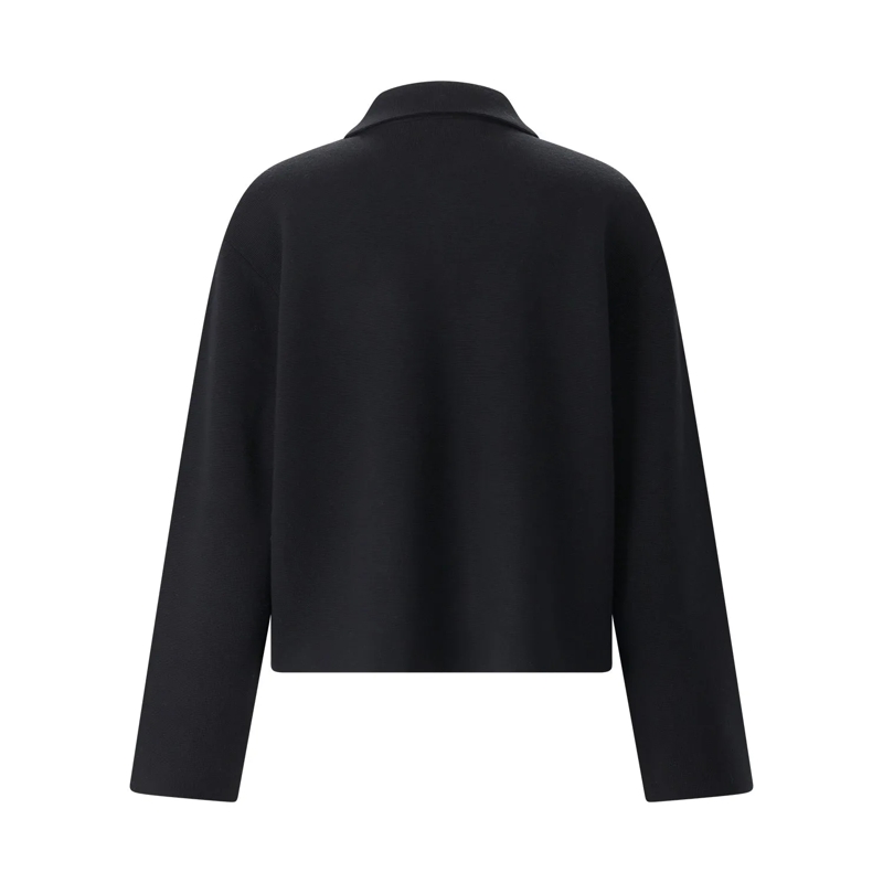 Sminfinity Übergangsjacke Strickjacke aus Merinowolle schwarz(Image 2)