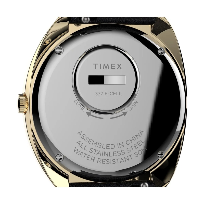 Timex Quarzuhr Analoguhr Q Timex 1972 Reissue schwarz(Image 4)