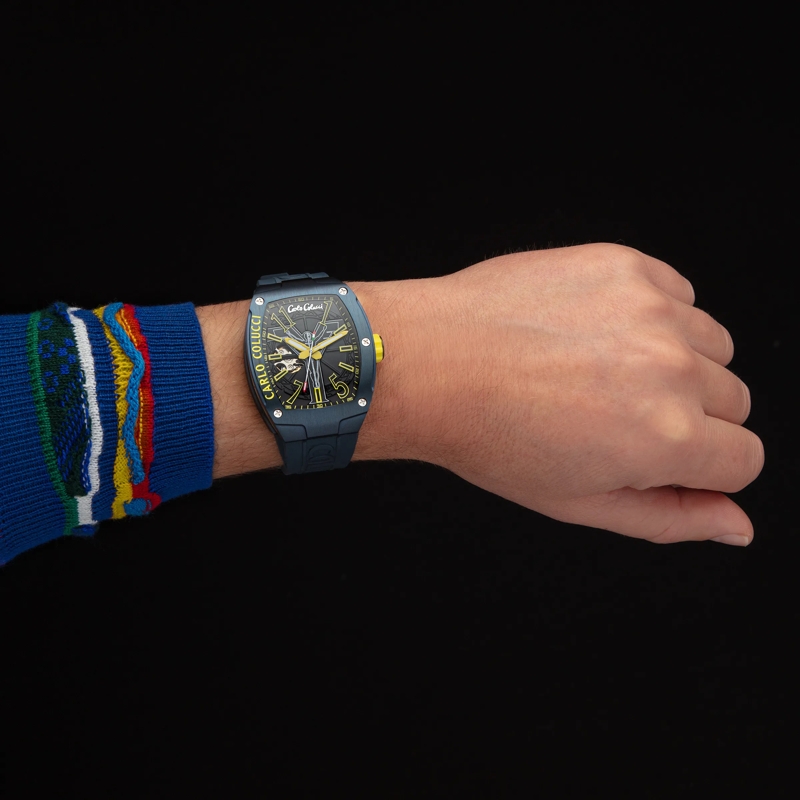 Carlo Colucci Automatikuhr Automatikuhr CC100 . gelb(Image 2)