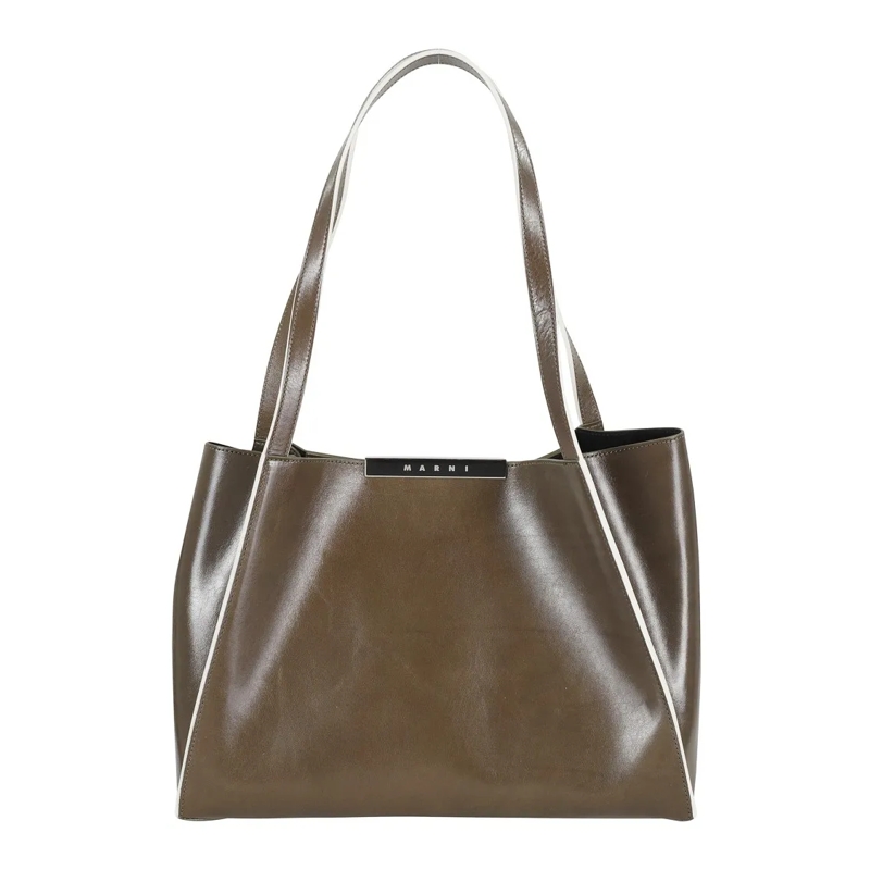 Marni Draagtas Cresta Tote Bag Green