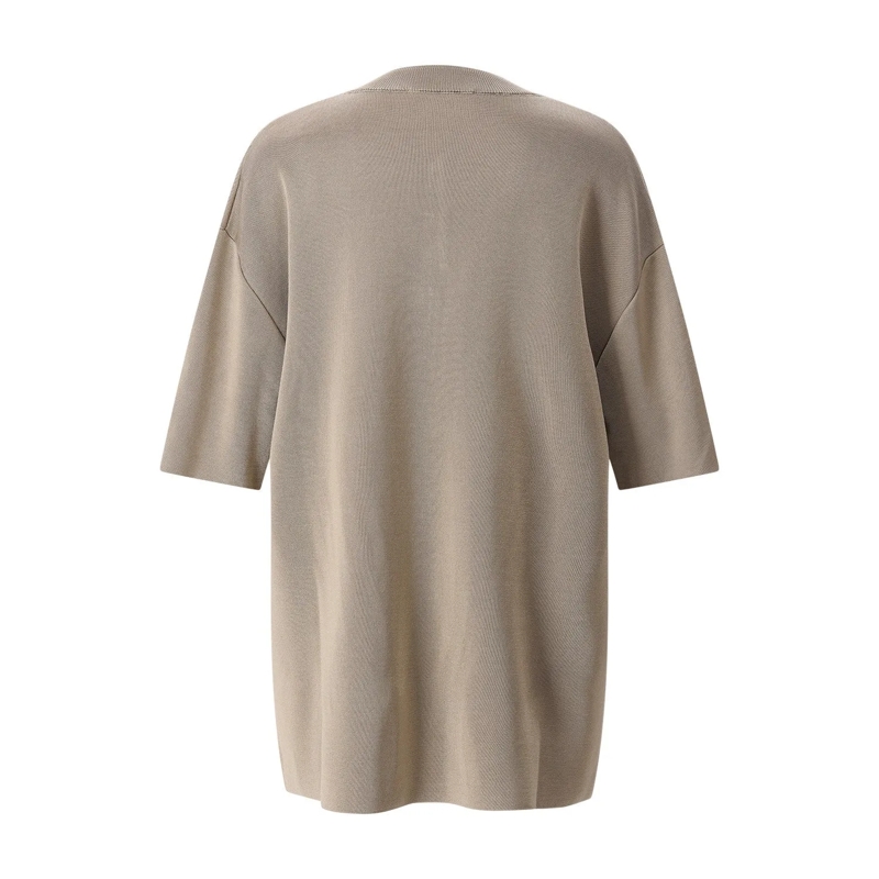 AMI Paris Pullover Kurzarm-Pullover aus Wollmix braun(Image 3)