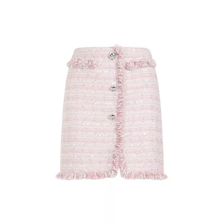 Giambattista Valli - Pink Bouclé Mini Skirt - Größe 38 - pink