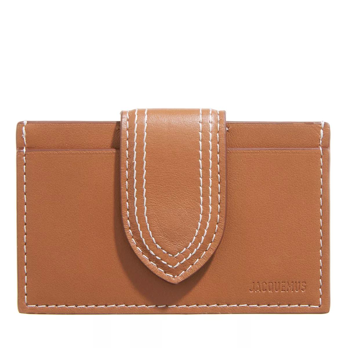 Jacquemus Portemonnaies - Le Porte-Carte Bambino - Gr. unisize - in Cognacbraun - für Damen