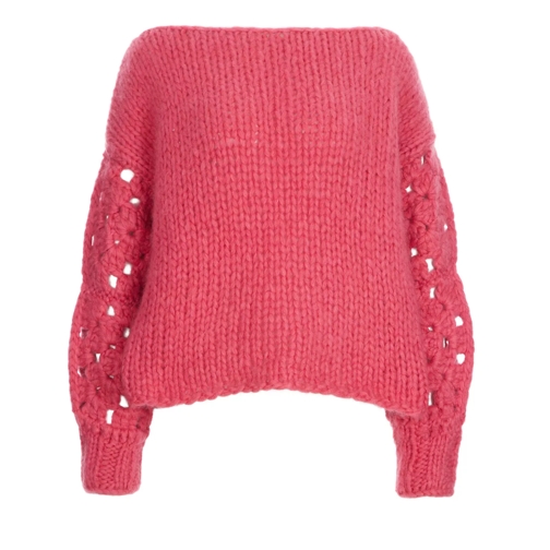 Ella Silla Crochet Sweater RASPBERRY 