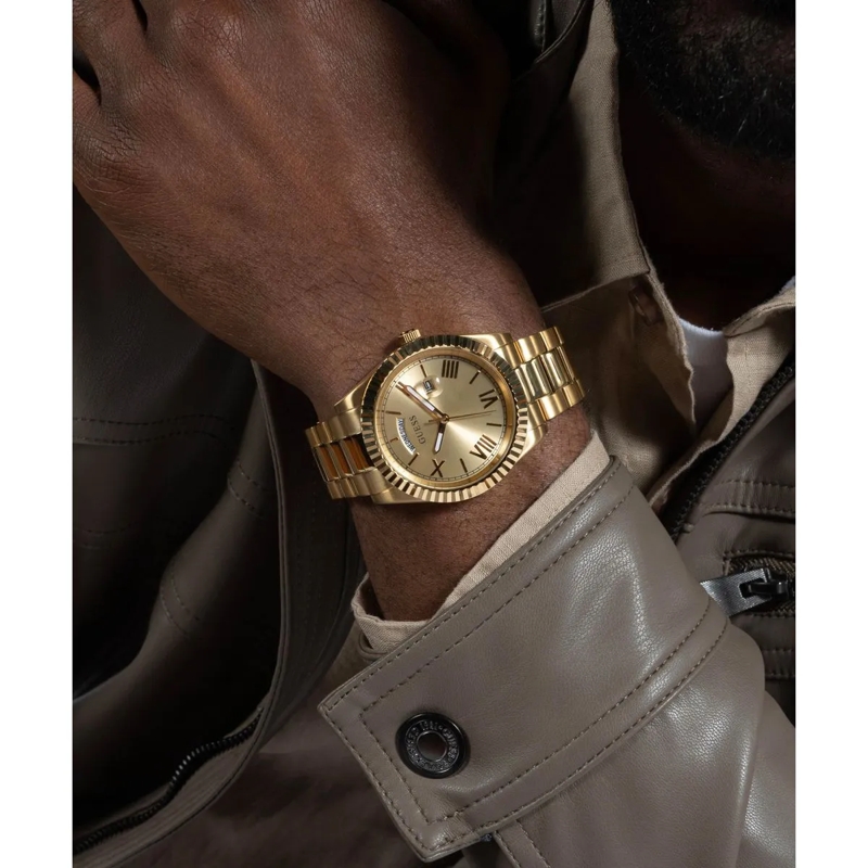 Guess Automatikuhr Quarz-Analoguhr Gd Connoisseur silber(Image 8)