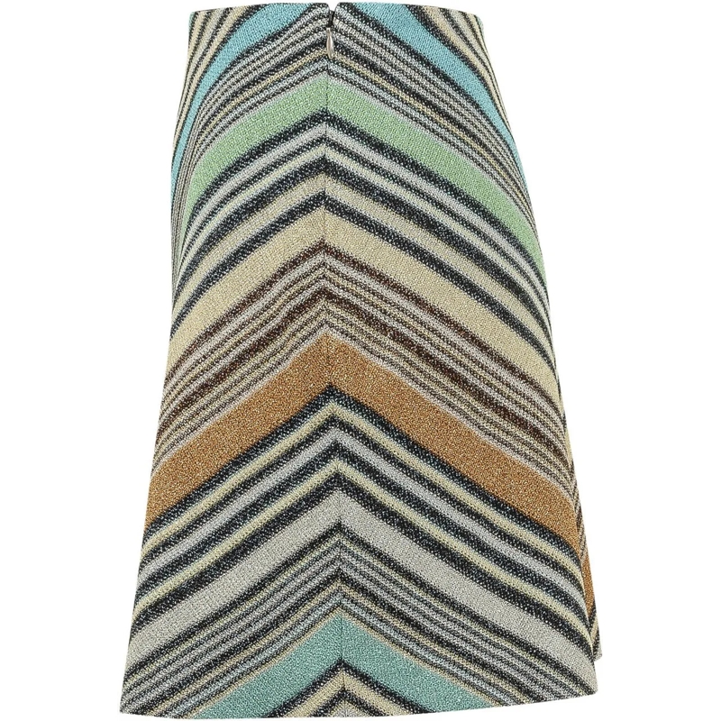 Missoni Minirock Mini Gonna in Maglia a Motivo Chevron mehrfarbig(Image 3)