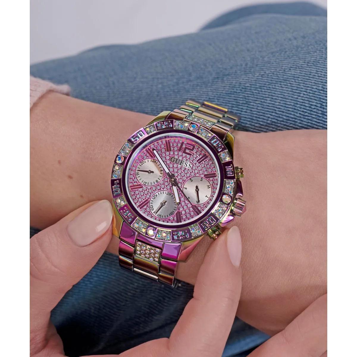 Thumbnail - Guess Uhren - Quarz-Analoguhr Majesty - Gr. unisize - in Lila - für Damen