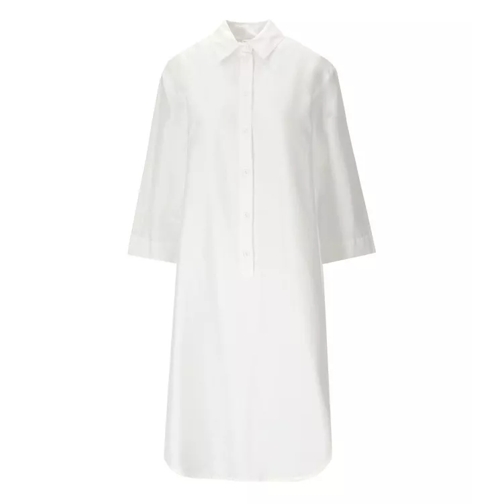 Max Mara Beachwear Uncino White Shirt Dress White 
