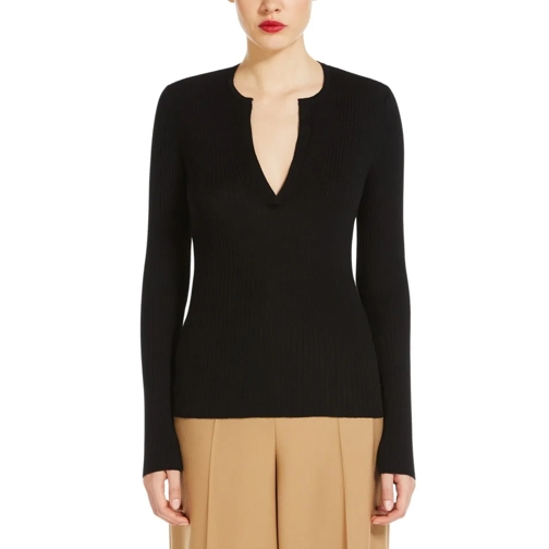 Max Mara Pullover Urlo Long Sleeve Top Black