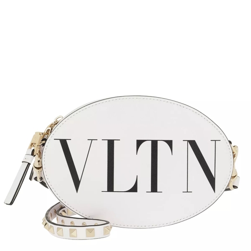 Valentino Garavani VLTN Rockstud Shoulder Bag Leather White/Black Crossbody Bag