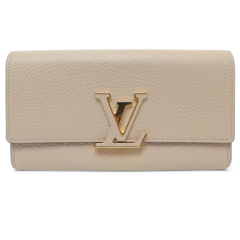 Louis Vuitton Geldbörse NEU GELDBÃ–RSE LOUIS VUITTON CAPUCINES M61249 AUS  beige