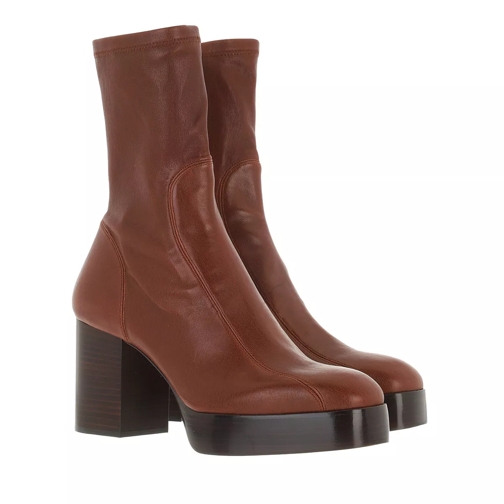 Chloé Heeled Ankle Boots Leather Dusty Brown Stiefelette