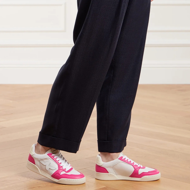Nubikk Low-Top-Sneaker Blueberry Pulse (L) White Leather Pink(Image 2)