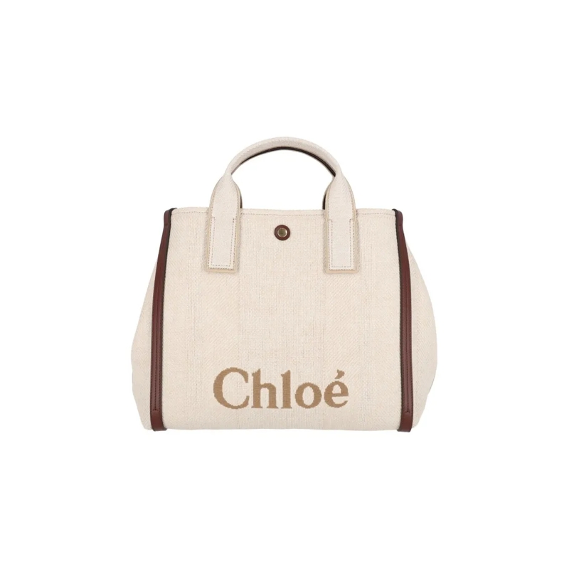 Chloé Crossbodytas Structured Tote Bag With Leather Accents Neutrals
