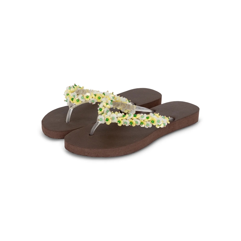 UZURII Flip Flops flip flop Tulum Bloom Yellow mocca(Image 24)