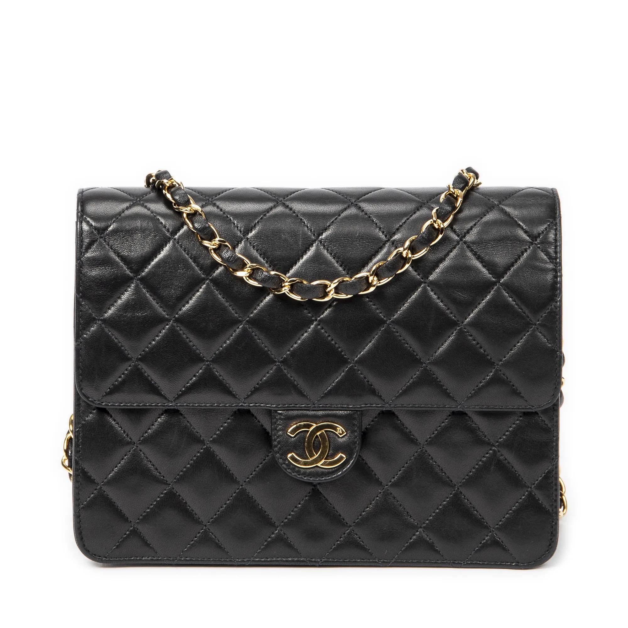 Chanel Crossbody Bags - Square Push Lock Straight Flap - Gr. unisize - in Schwarz - für Damen
