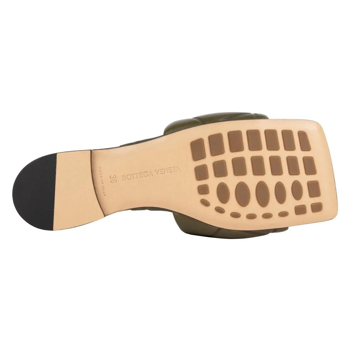 Thumbnail - Bottega Veneta Sandalen - Rubber Lido Slide Green - Gr. 38,5 (EU) - in Grün - für Damen