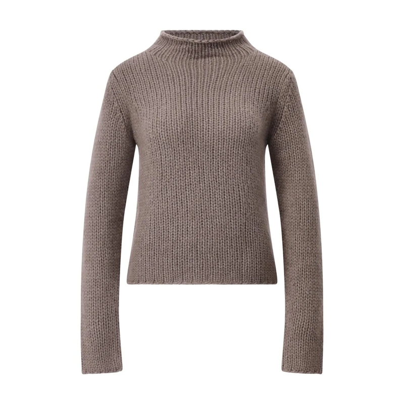 Iris von Arnim Pull Pullover Jean aus Kaschmir-Seiden-Mix Braun