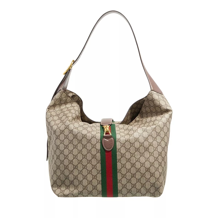 Gucci Medium Jackie 1961 Shoulder Bag Beige Ebony New Acero Weekender