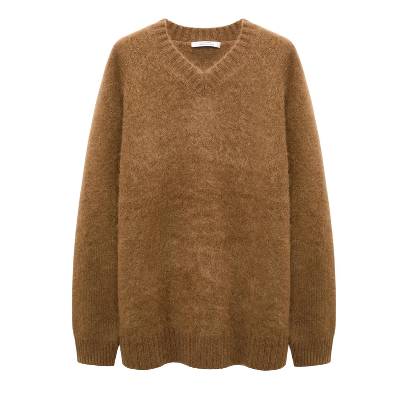 Dorothee Schumacher Trui FLUFFY STATEMENTS pullover porcini