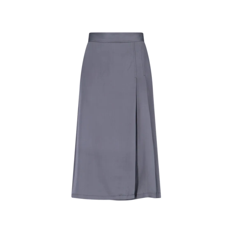 Aspesi Midirock Tailored Grey Skirt With Minimalist Aesthetic Grey