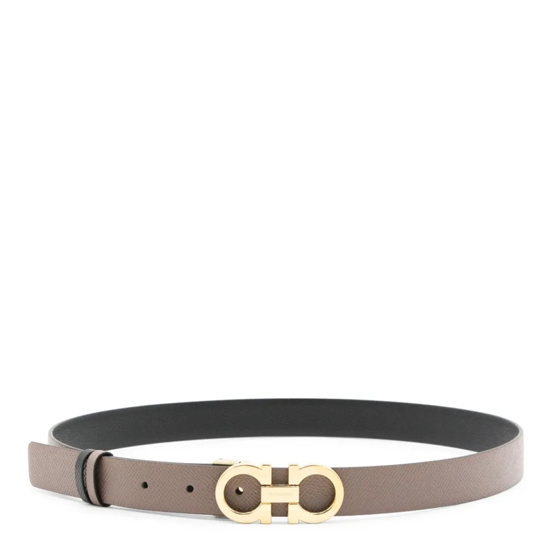 Salvatore Ferragamo Gürtel Textured Leather Belt Brown