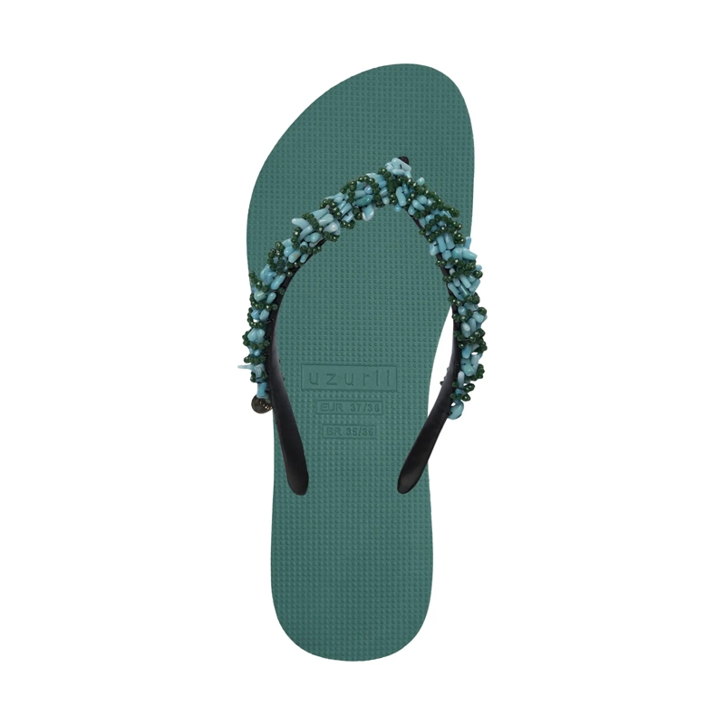UZURII Flip Flops Zehentrenner Selena Diamond Silver natur(Image 3)