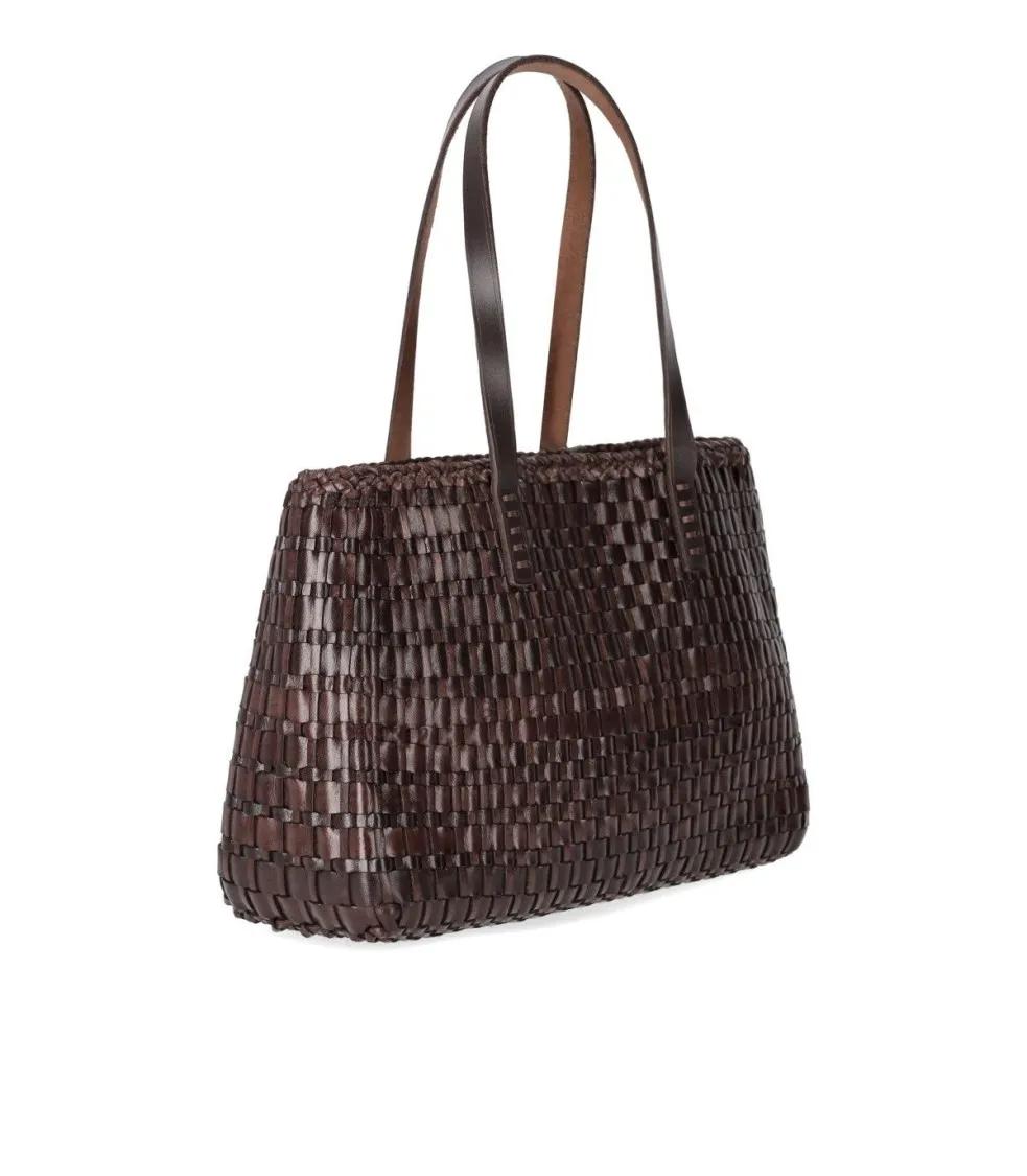 DRAGON DIFFUSION Hobo bags Salvage Irregular Brown Shoulder Bag in bruin