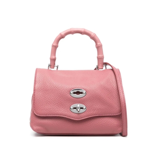 Zanellato Sac à bandoulière Dark Pink Leather Handbag Pink