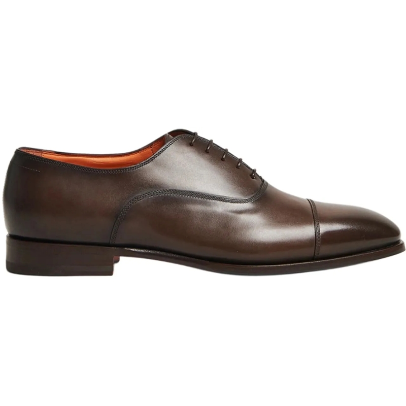 Santoni Claquettes Oxford Veterschoen braun