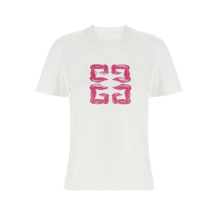 Tシャツ・カットソー Givenchy Cotton Crewneck T-Shirt With Tone-On-Tone Givenchy Cotton Crewneck T-Shirt With Tone-On-Tone Embroide