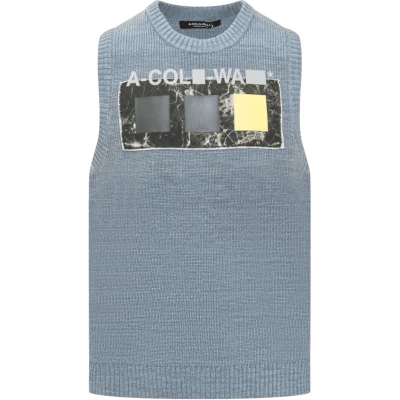 A-Cold-Wall*  Gilet cubista blau