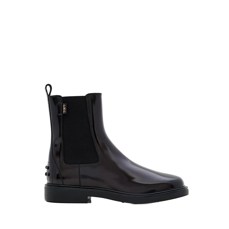 Tod's Bottes Leather Chelsea Boots Black