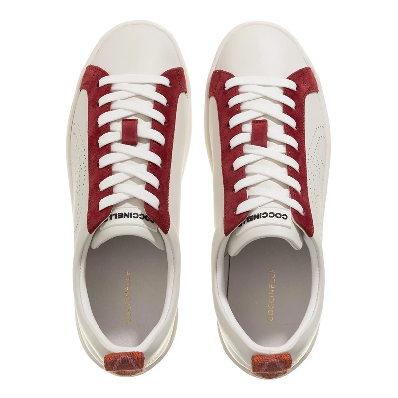 Coccinelle Low-Top-Sneaker Coccinelle Monogram Per.Bi Of.W/Rosew/M.Gr(Image 4)