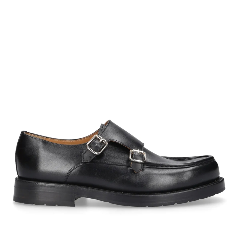 Heinrich Dinkelacker Veterschoenen Schnallenschuh Rio Norweger BC schwarz