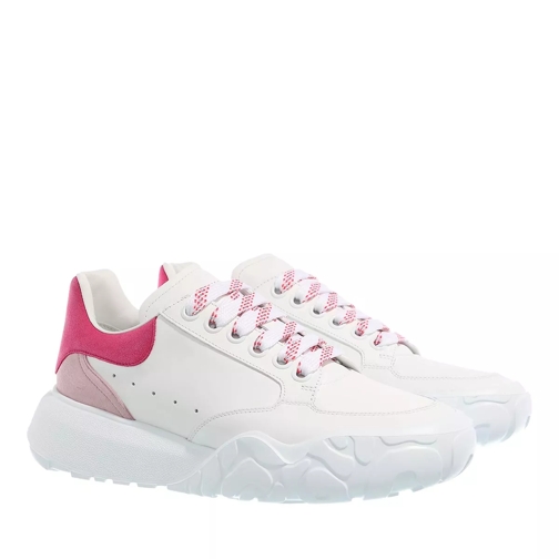 Alexander McQueen Court Sneakers White/Pink lage-top sneaker