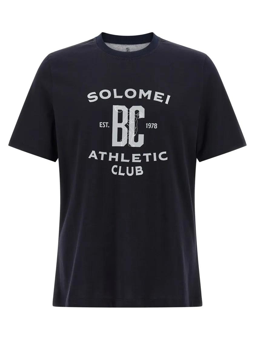 Thumbnail - Brunello Cucinelli - Cotton Jersey T-Shirt - Größe L - blau