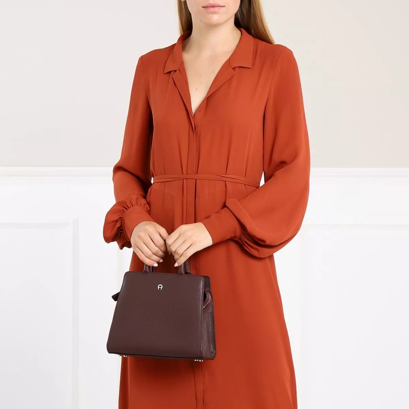 AIGNER Sac à bandoulière Cybill Burgundy(Image 3)