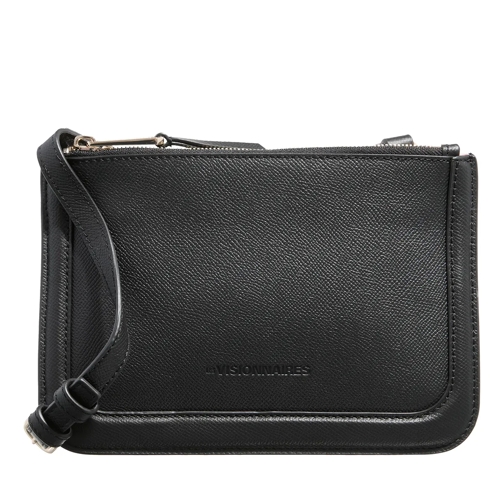 LES VISIONNAIRES Ninon Structure Black Crossbody Bag