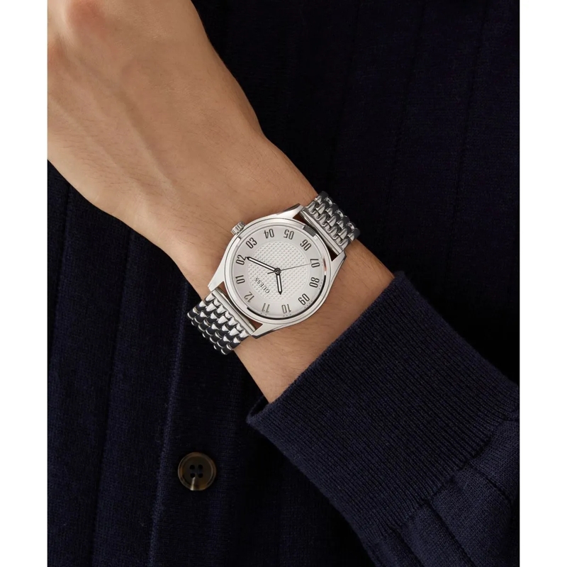 Guess Quarzuhr Quarz-Analoguhr Tate silber(Image 3)